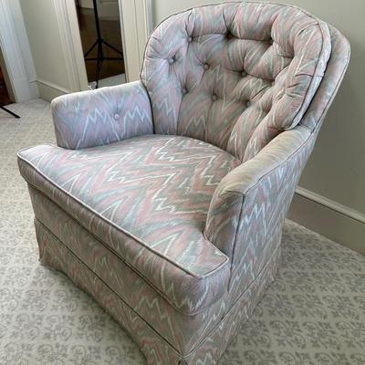 Vintage Upholstered Club Chair