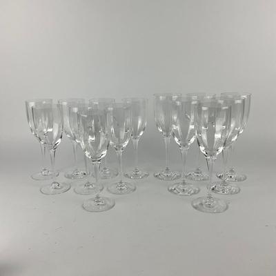 377 Orrefors White and Red Wine Glasses