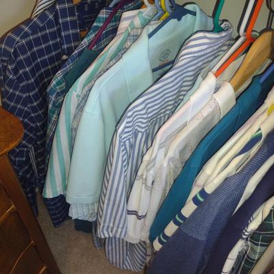 Assorted Men's Clothing- Shirts, Jeans, Sweaters, Ties, Shoes, Etc.