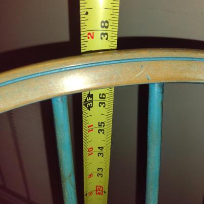 Two Tone Wooden Spindle Back Chair