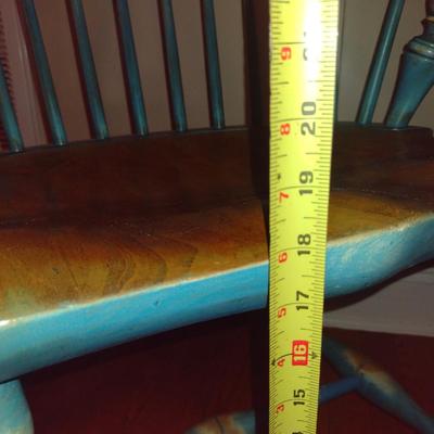 Two Tone Wooden Spindle Back Chair