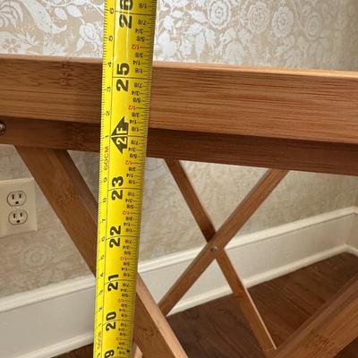 Bamboo Folding Individual Snack Tables