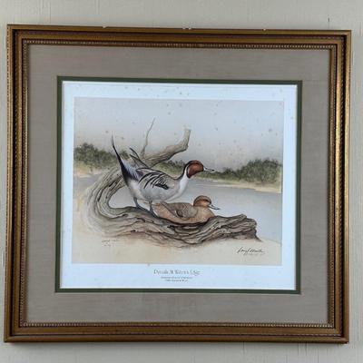 Signed & Numbered Print “Pintails at Water Edge” by Larry K.Martin