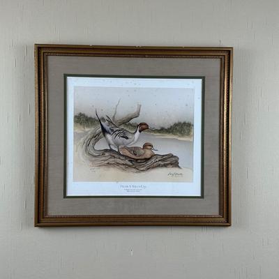 Signed & Numbered Print “Pintails at Water Edge” by Larry K.Martin