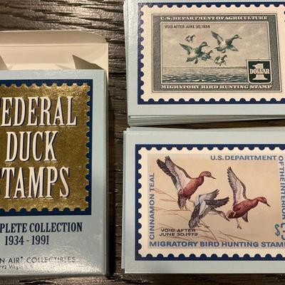1934-1991 Federal Duck Stamps cards