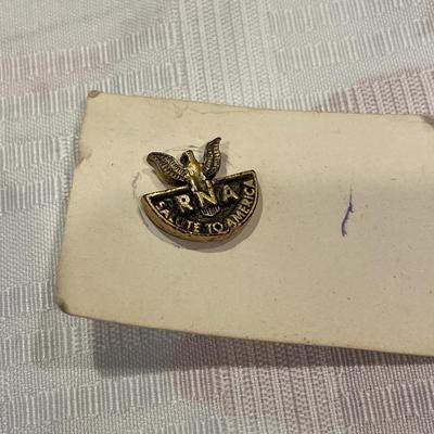 Sterling scarf holder, pins and old clip
