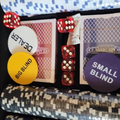 Brand new poker chip set locking case