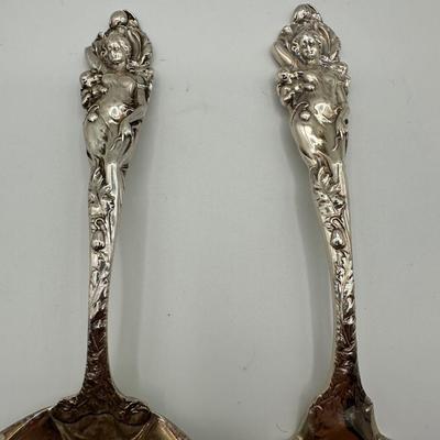 Sterling Reed and Barton “Love Disarmed” Serving Spoon & Flatware