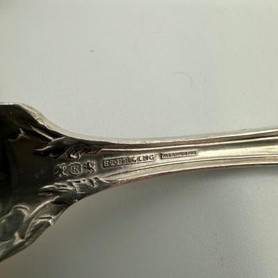 Sterling Reed and Barton “Love Disarmed” Serving Spoon & Flatware