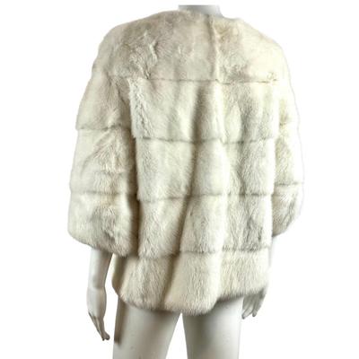 211. Lilly e Violetta Milano Limited Edition White Mink Fur Jacket