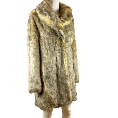 217. UNREAL FUR XL Faux Fur Coat - 100% Modacrylic, 3/4 Length