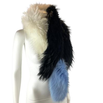 220. Charlotte Simone Raccoon & Fox Stole