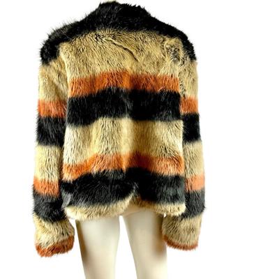 221. TULA ROSA Modacrylic Fur Coat - Size L