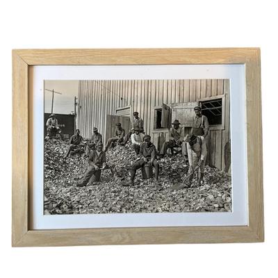 206 Black & White Framed Photograph "Child Labor" Oyster Express SC by Lewis Hines