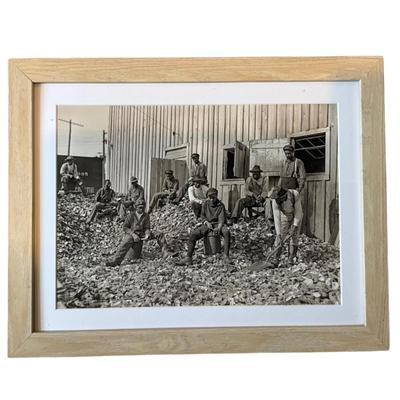 206 Black & White Framed Photograph "Child Labor" Oyster Express SC by Lewis Hines
