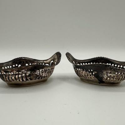 Set of Two Sterling Nut Dishes