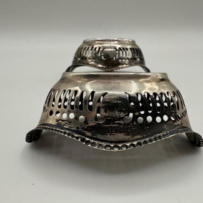 Set of Two Sterling Nut Dishes