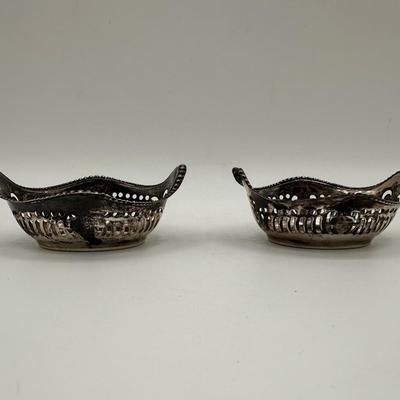 Set of Two Sterling Nut Dishes