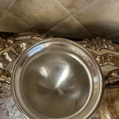 Silver Plate Coffee Tea Service Set - 5 Piece Set