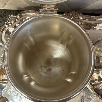 Silver Plate Coffee Tea Service Set - 5 Piece Set