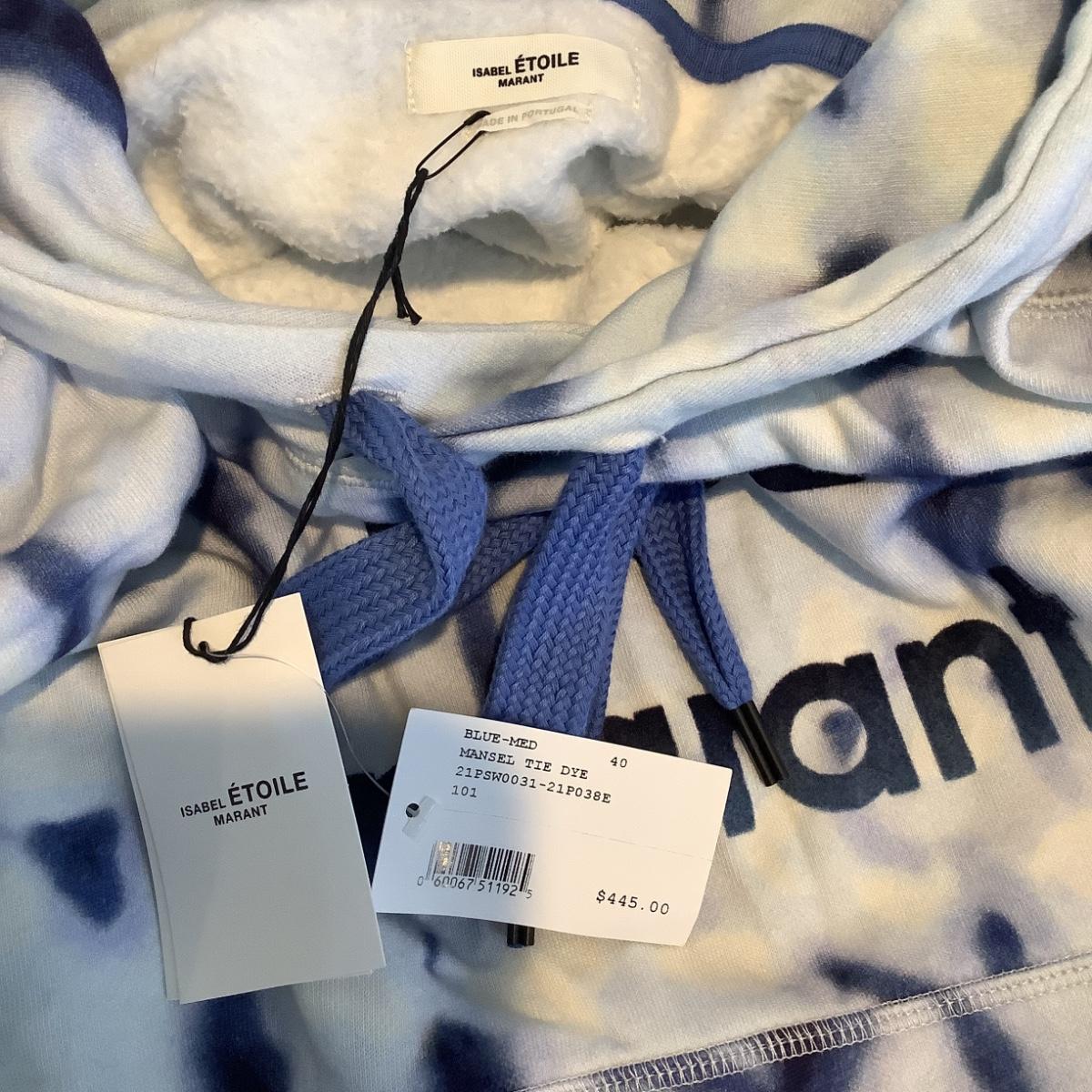 274 New with Tag ISABEL MARANT Hooded Tie Dye Sweatshirt EstateSales