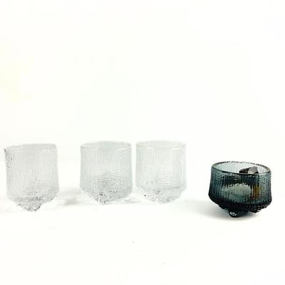 232. IITTALA Glassware Collection - Set of 4 Textured Glasses