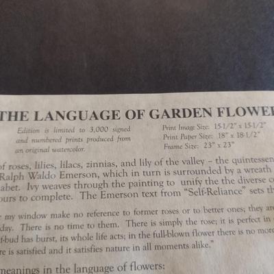 'The Language of Garden Flowers' by Susan Loy- Signed and Numbered