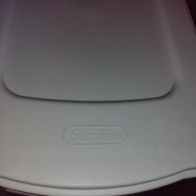 Collection of Sterilite Plastic Storage Containers