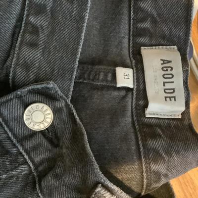 303 New with Label AGOLDE Black 90's Pinch Waist Jeans