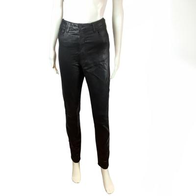 304 L'AGENCE Black Waxed Denim Jeans