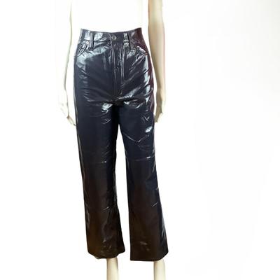 305 New with Tags Black Patent Leather AGOLDE Pinch Waste Pants