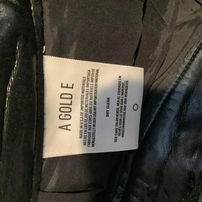 308 AGOLDE Black Leather Pants