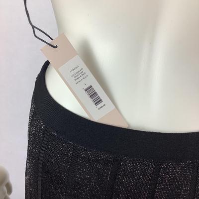 275 New with Tag CUSHNIE ET OCHS Metallic Black Knit Dress