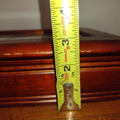 Wooden Storage Box with 'Salmon Circle' Print on Lid- Signed and Numbered