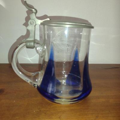 Lidded Glass Tankard
