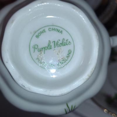 Collection of Six Cups with Saucers- Assorted Makers (Choice B)