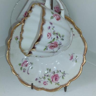 Collection of Six Cups with Saucers- Assorted Makers (Choice B)