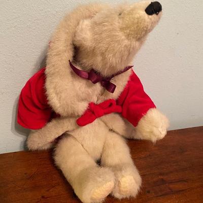 Vintage Boyd’s bear with Christmas coat