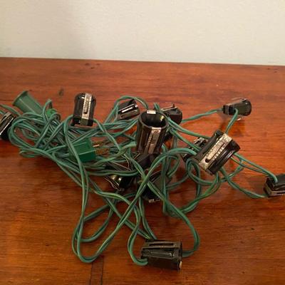 9 boxes and several loose vintage Christmas indoor cool-light bulbs; foil lite reflectors