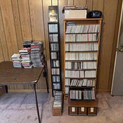 Wooden CD Storage Units, 300+ CDs, and More (O-DZ)