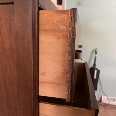 Art Deco Wooden Waterfall Four-Drawer Dresser (PB-DZ)
