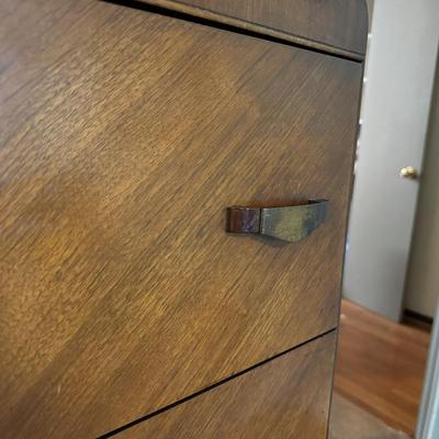 Art Deco Wooden Waterfall Four-Drawer Dresser (PB-DZ)