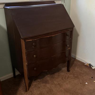 Wooden Secretary Desk w/ Three Drawers (PB-DZ)