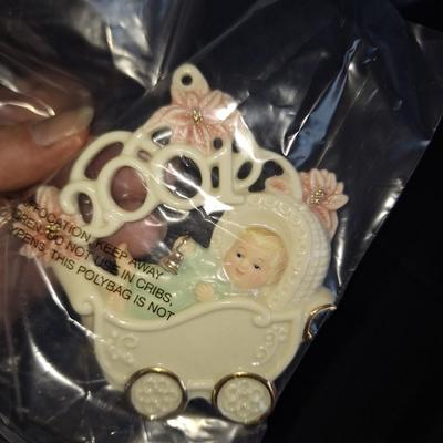 2001 Dated Baby Ornament lenox