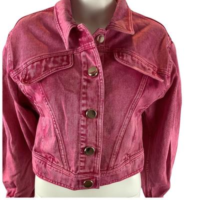 262. New with Tags ACLER Florence Pink Denim Crop Jacket