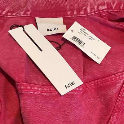 262. New with Tags ACLER Florence Pink Denim Crop Jacket