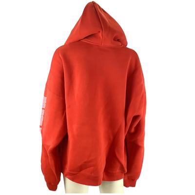 263. BALENCIAGA Unisex Oversized Red Hoodie Size L