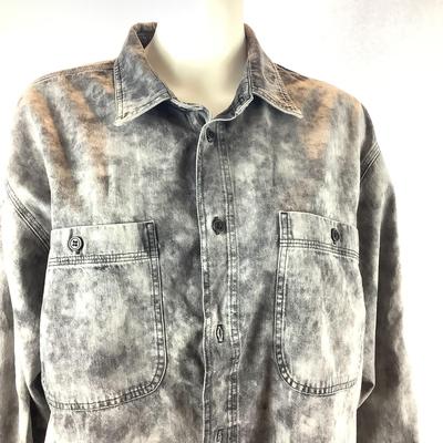 265. ISABEL MARANT Bleached Denim Button-Down Shirt
