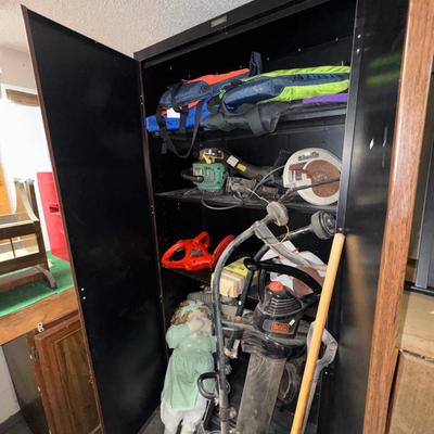 GARAGE LARGE CABINET AND CONTENTS LOT