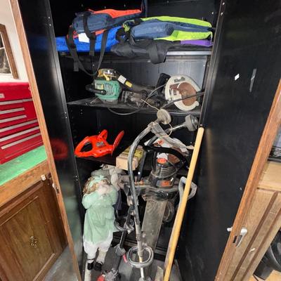 GARAGE LARGE CABINET AND CONTENTS LOT
